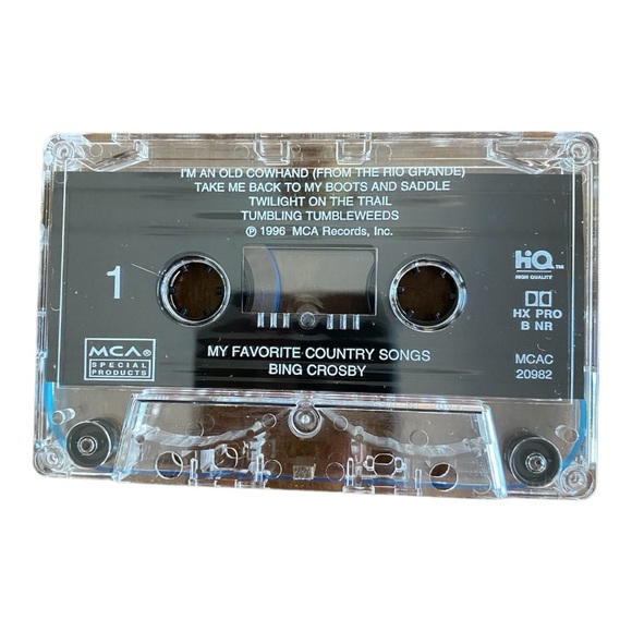 Vintage 1996 cassette tape Bing Crosby My Favorite Country Songs excellent cond - Picture 4 of 5
